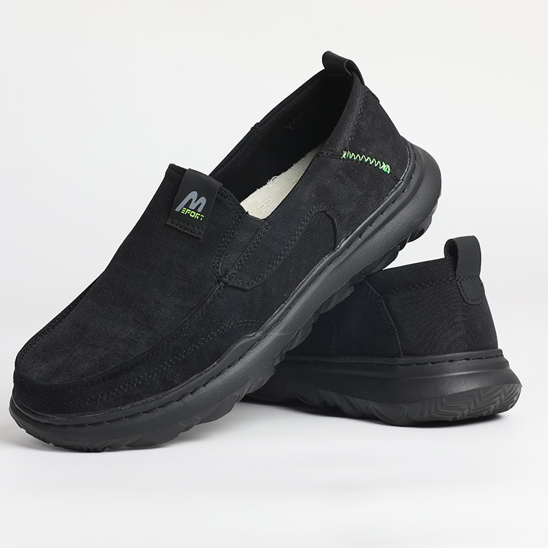 Muške platnene slip-on tenisice, prozračne, otporne na habanje, color-block uzorak, niski gornji dio, EVA đon