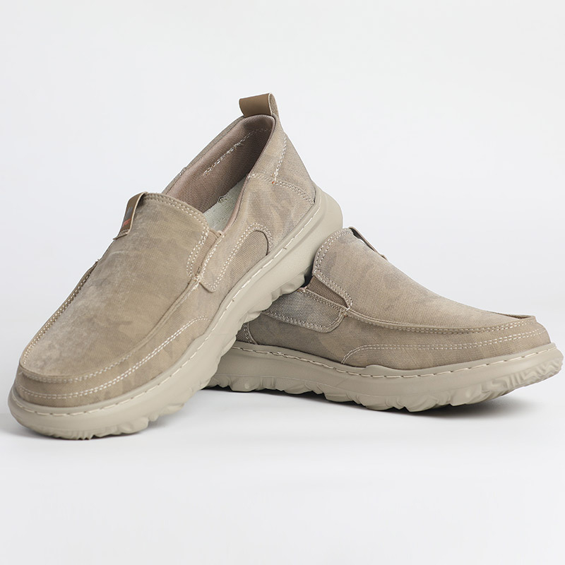 Muške platnene slip-on tenisice, prozračne, otporne na habanje, color-block uzorak, niski gornji dio, EVA đon