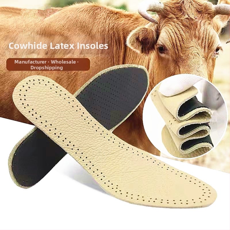 Marhabőr talpbetét, latex ütéscsillapító réteg, teljes talp, légáteresztő, szagtalanító, uniszex, sportcipőkhöz, bőrcipőkhöz, bakancsokhoz, hétköznapi lábbelikhez, minden évszakban