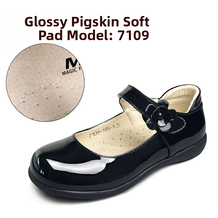 Dievčenské topánky z PU kože, nízky horný diel, gumová podrážka, štýl princeznej, Fruit Treasure