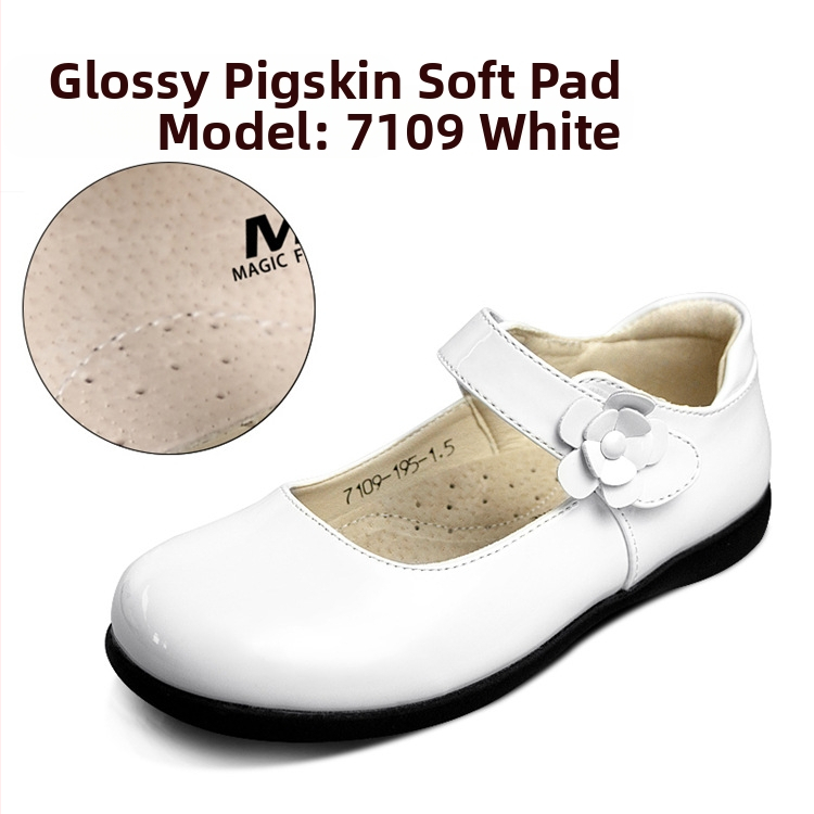 Dievčenské topánky z PU kože, nízky horný diel, gumová podrážka, štýl princeznej, Fruit Treasure