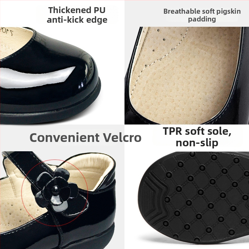 Dievčenské topánky z PU kože, nízky horný diel, gumová podrážka, štýl princeznej, Fruit Treasure