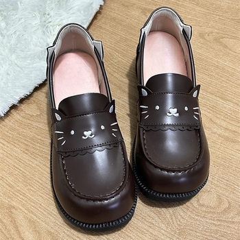 Ženske loaferice slip-on s motivom životinja, PU gornji dio, gumeni potplat, srednji pet 3-5 cm