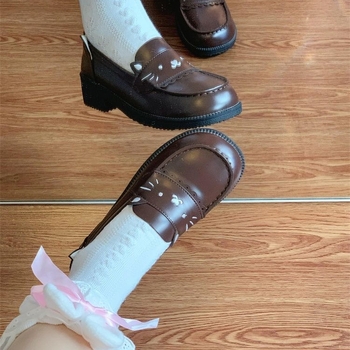 Ženske loaferice slip-on s motivom životinja, PU gornji dio, gumeni potplat, srednji pet 3-5 cm