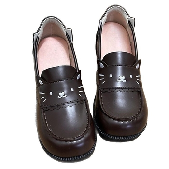 Ženske loaferice slip-on s motivom životinja, PU gornji dio, gumeni potplat, srednji pet 3-5 cm