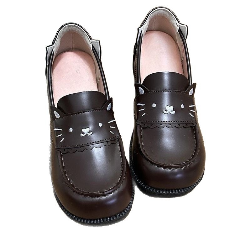 Ženske loaferice slip-on s motivom životinja, PU gornji dio, gumeni potplat, srednji pet 3-5 cm
