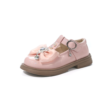 Cipele za djevojčice od PU kože s Velcro zatvaračem, niski gornji dio, PU ulošak, TPR đon