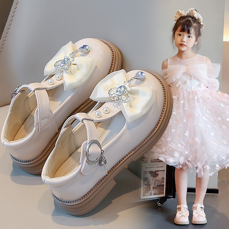 Cipele za djevojčice od PU kože s Velcro zatvaračem, niski gornji dio, PU ulošak, TPR đon