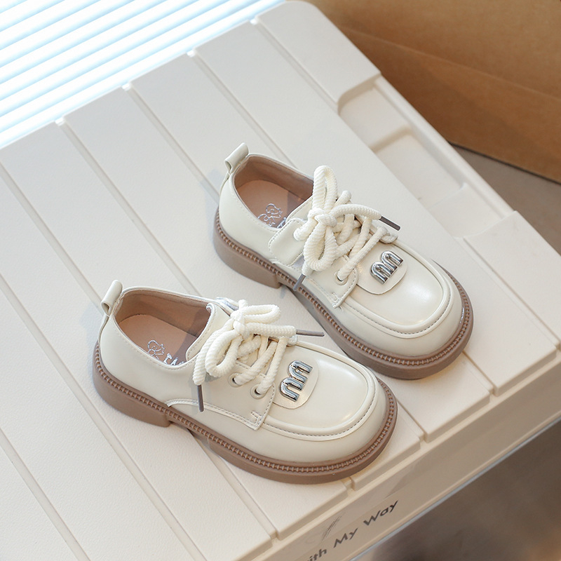 Dječji kožni loaferi s Velcro kopčom — PU gornji dio, gumeni potplat, niski profil, podstava od umjetne kože, uloška od umjetne kože, britanski stil, vodootporni i protuklizni