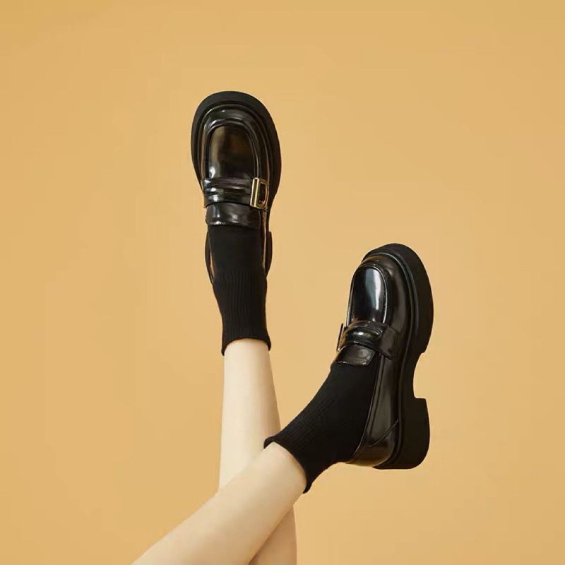 Ženske ravne cipele – Loafer u korejskom stilu, PU gornji dio, PU ulošak, gumeni potplat, slip-on