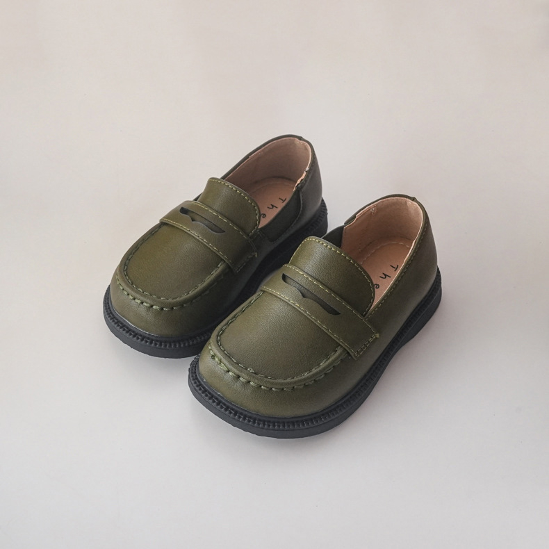 XSHX Dječji loafers od Ultrafilm kože, elastično zatvaranje, gumeni potplat, unisex, proljeće–jesen