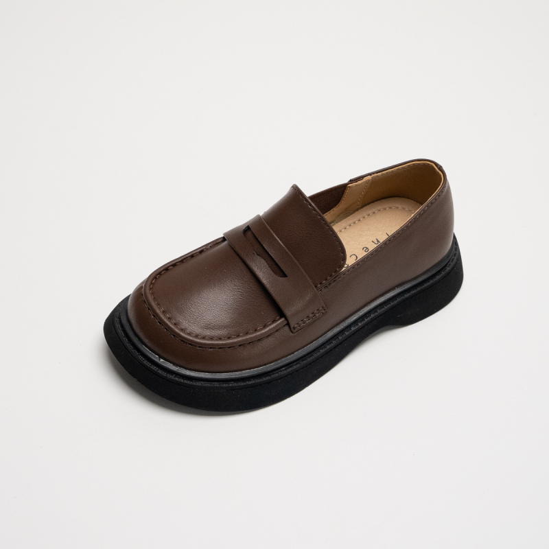 XSHX Dječji loafers od Ultrafilm kože, elastično zatvaranje, gumeni potplat, unisex, proljeće–jesen