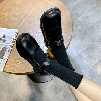 Pantofi dama din piele, vârf rotund, partea superioară din bumbac, model craniu, închidere Velcro, talpă din cauciuc