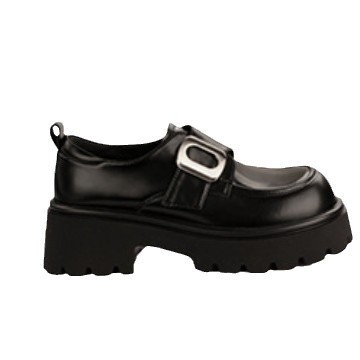 Ženske loaferice, koledž stil, slip-on, gornji dio od ovčje kože, gumeni potplat, zaobljeni vrh, debela potplata 3-5 cm.