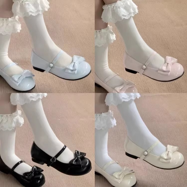 Παπούτσια Mary Jane, στρογγυλή μύτη, PU επάνω μέρος, χαμηλό τακούνι (<3 εκ), σόλα από καουτσούκ, άνοιγμα μέτριο (7–11 εκ)