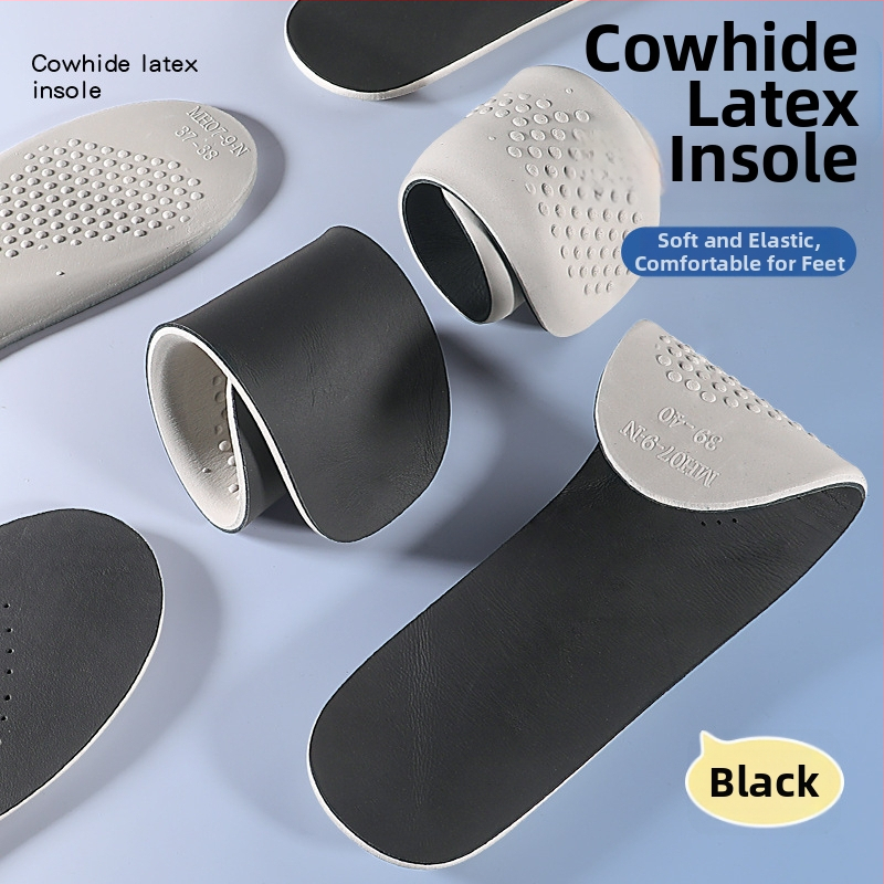 Talpabetét tehénbőr-latex anyagból, modell P403, teljes talpbetét, uniszex, minden évszakra