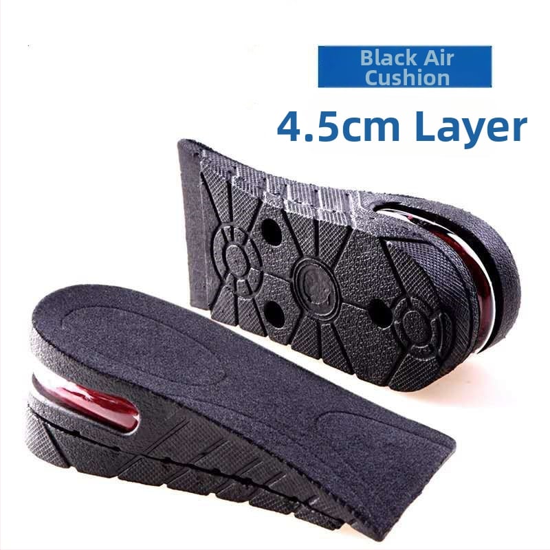 Uniszex PVC belső magasságot növelő talpbetét, modell Half Zeng, belső emelős talpbetét, kompatibilis a sportcipőkhöz, bőrcipőkhöz és csizmákhoz