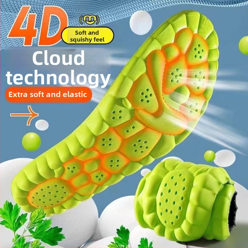 Mugwort sporta dezodorējošās zolītes – mākoņa zolīte, mīksta elastīga triecienu absorbcija, modelis YD-01, materiāls sūklis, universālas kurpēm sporta un ikdienas apaviem