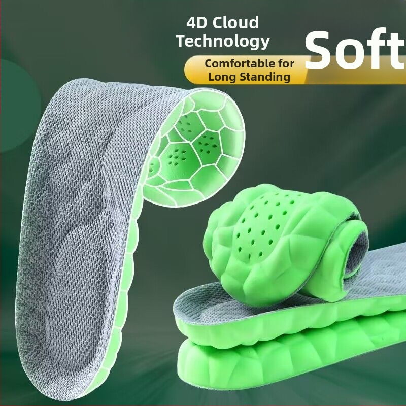 Mugwort sportos dezodoráló talpbetét – Felhő talp, puha, rugalmas ütéscsillapító, modell YD-01, anyag: szivacs, uniszex a sportcipőkhöz, bőrt és hétköznapi cipőkhöz