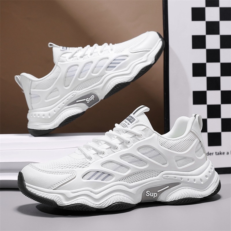 Férfi sportcipő, lélegző műbőr felsőrész, talp TPR, fűzőzárás, alacsony profil, kör alakú orr (Légáteresztő; Felsőrész: műbőr; Sól: TPR; Zárás: fűző; Orr: kör)