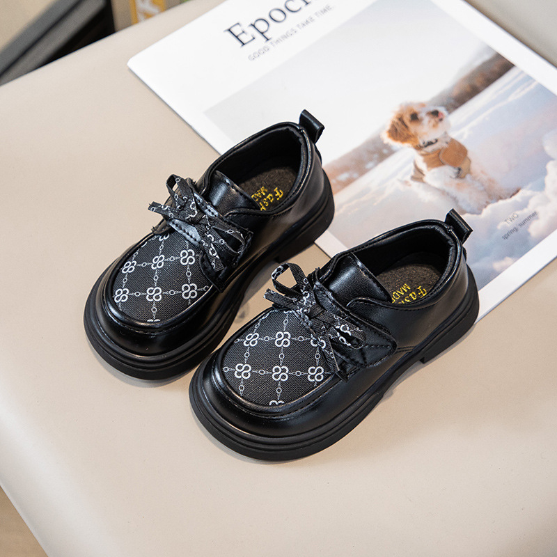 Dječje cipele s Velcro zatvaračem, britski stil, unisex, PU gornji dio, gumeni đon