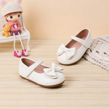 Lányoknak minden évszakos lapos cipő Velcro záródással, PU felsőrész, bőr belső, gumírozott talp, egyetemi stílus