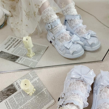 Lapos cipő, édes Mary Jane stílus, PU felső rész, alacsony sarok 3 cm alatt, macskasarkú sarok