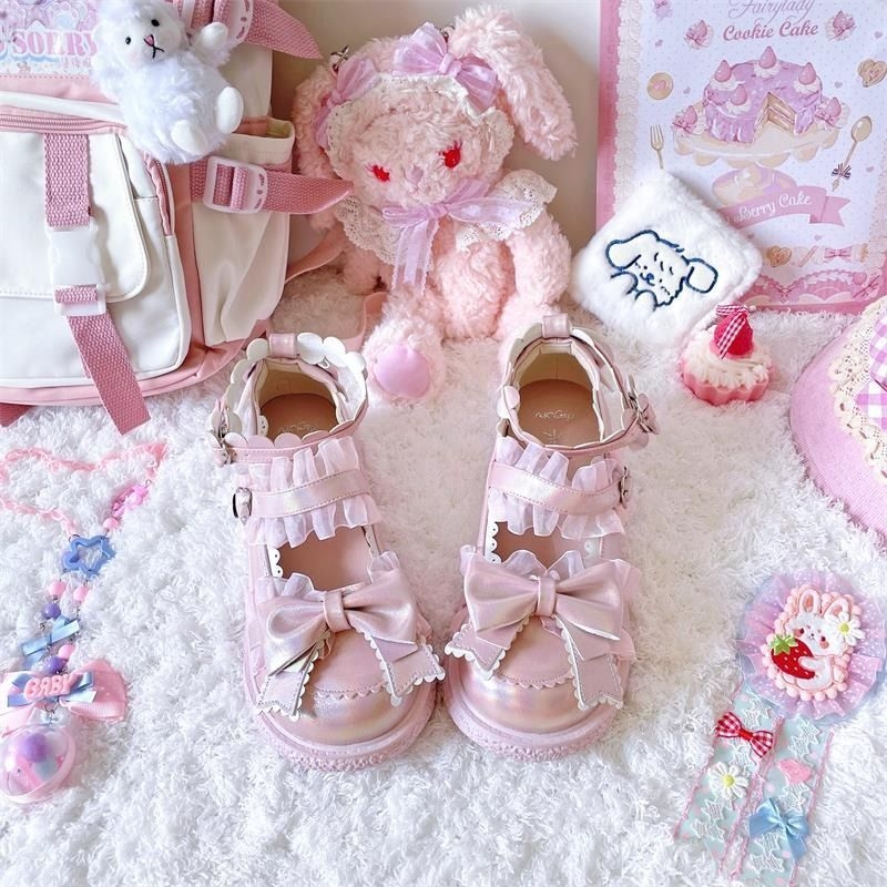 Lapos cipő, édes Mary Jane stílus, PU felső rész, alacsony sarok 3 cm alatt, macskasarkú sarok