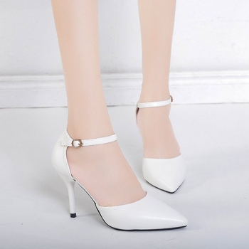 Női kitten heel cipő, rugalmas felsőrész, PU talpbetét, gumitalp, egyszínű, tavaszi viselet