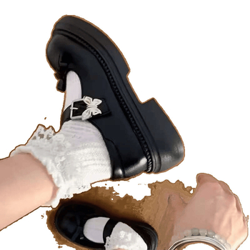 Női Mary Jane cipő, PU felsőrész, kerek orr, vastag sarka, sarokmagasság több mint 8 cm