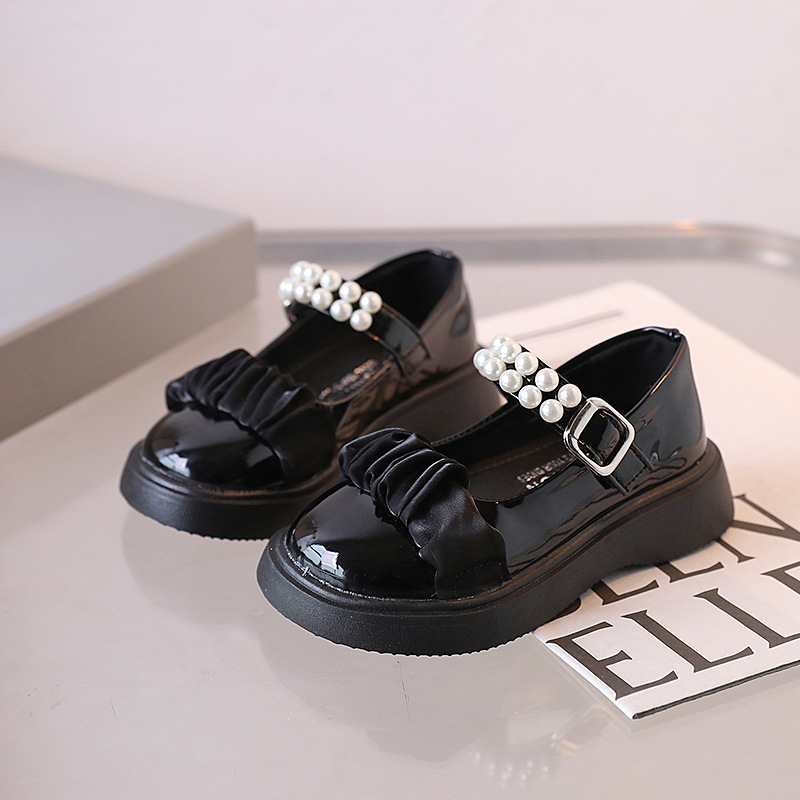 Cipele za djevojčice – princes stil, niski gornji dio, Velcro zatvarač, gumeni potplat, PU ulošak, kožna podstava