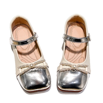 Lányoknak készült PU felső részű cipő Velcro-záródással, imitált bőrbélés, PU talpbetét, gumitalp