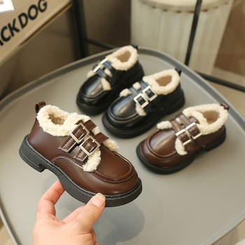 Lányoknak szóló loafer műbőr felsőrész, Velcro-zár, belső PU, talpbetét műszőrmével, gumitalp, 4-16 éveseknek