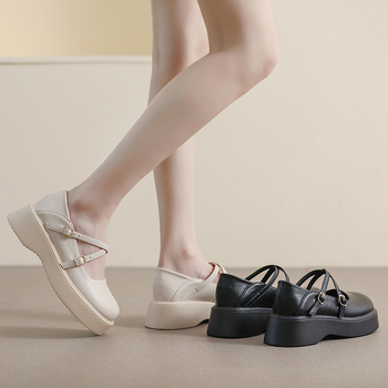 Dámske Mary Jane topánky, guľatá špička, mikrovlákno na vrchu, nízky podpätok 1–3 cm, gumová podrážka, PU stielka