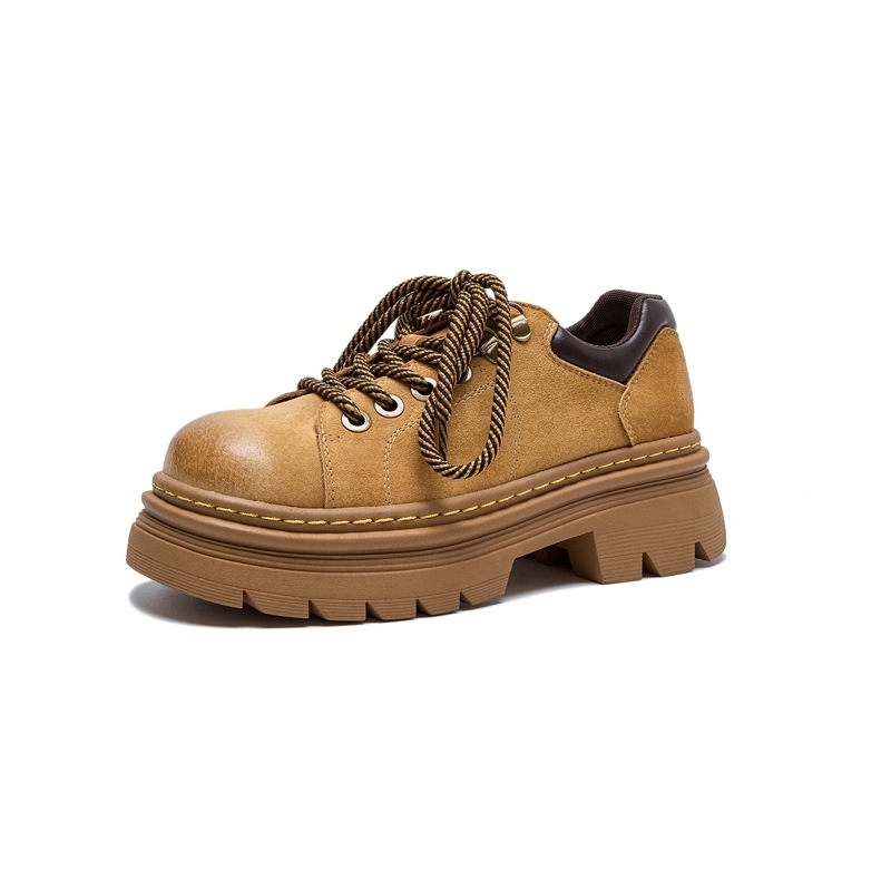 Platform loafers 2025 proljeće: JK sveučilišni stil, retro britski izgled, gornji dio od pigskin, đon TPR, debeo pet 6-8 cm