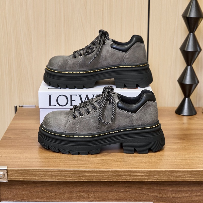 Platform loafers 2025 proljeće: JK sveučilišni stil, retro britski izgled, gornji dio od pigskin, đon TPR, debeo pet 6-8 cm