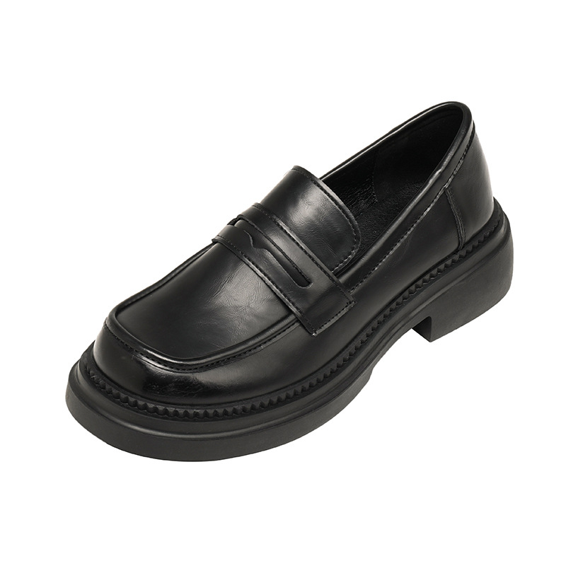 Ženske loaferice, korejskog stila, okrugli nos, PU gornji dio, niski potpetica, gumena potplat