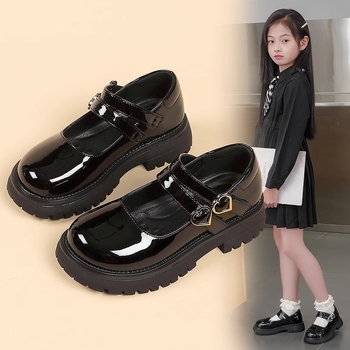 Lányoknak készült Princess stílusú mikroszálas bőr cipő, Velcro-zárás, PU talpbetét, gumitalp (Felsőrész: mikroszálas bőr; Zárás: Velcro; Talpbetét: PU; Talp: gumi)