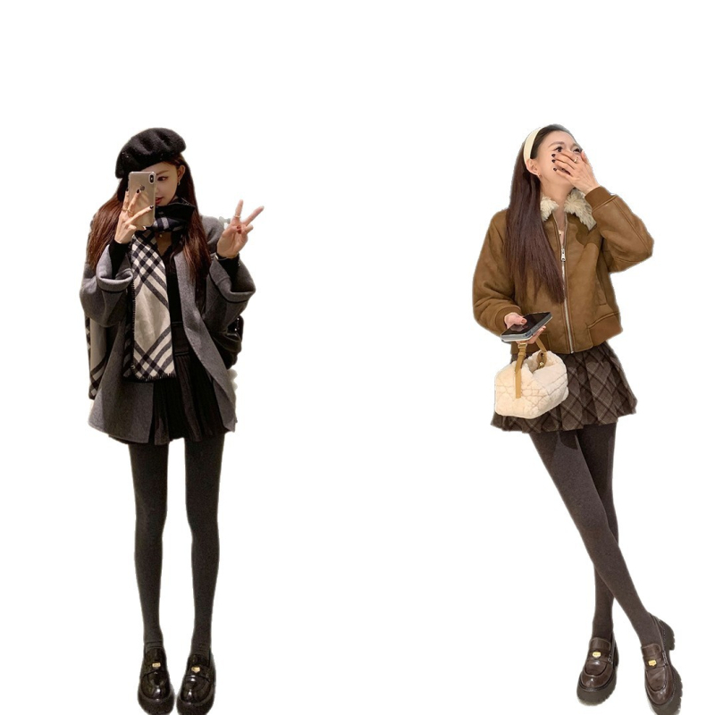 Női bőrből készült loaferek – kerek orr, marhabőrből készült felsőrész, belső báránybőr bélés, gumitalp, vastag talp