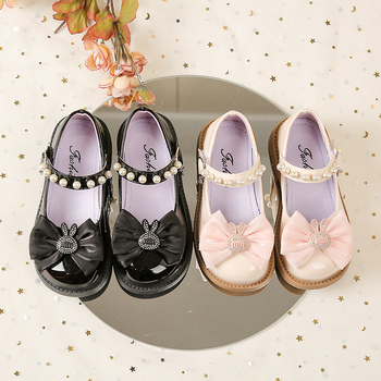 Lányoknak készült mikroszálas bőr felsőrészű loafers Velcro-zárással, bőr belső, PU talpbetét, gumitalp, 1–12 éveseknek, 2025 tavasz