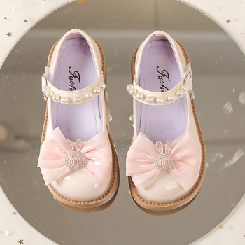 Lányoknak készült mikroszálas bőr felsőrészű loafers Velcro-zárással, bőr belső, PU talpbetét, gumitalp, 1–12 éveseknek, 2025 tavasz