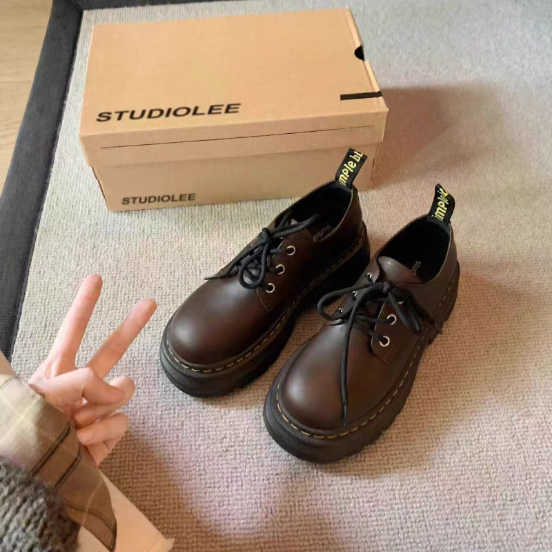 Loaferice s okruglim nosom, PU gornji dio, gumeni đon, srednji blok pete 3-5 cm