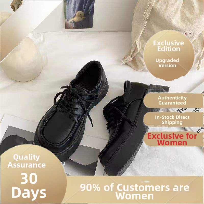 Mary Jane baleríny s PU vrchnou, gumovou podrážkou, nízkym mačacím podpätkom, šnurovanie