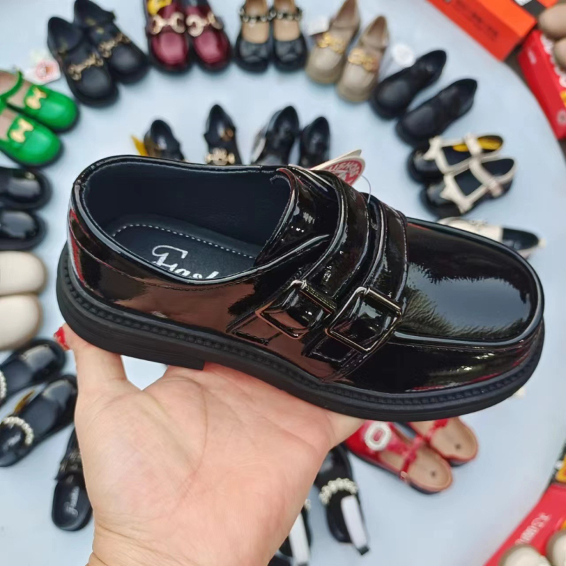 Detské loafery z mikrovláknovej kože, britský štýl, pre dievčatá 7–16 rokov, vhodné na jar a jeseň