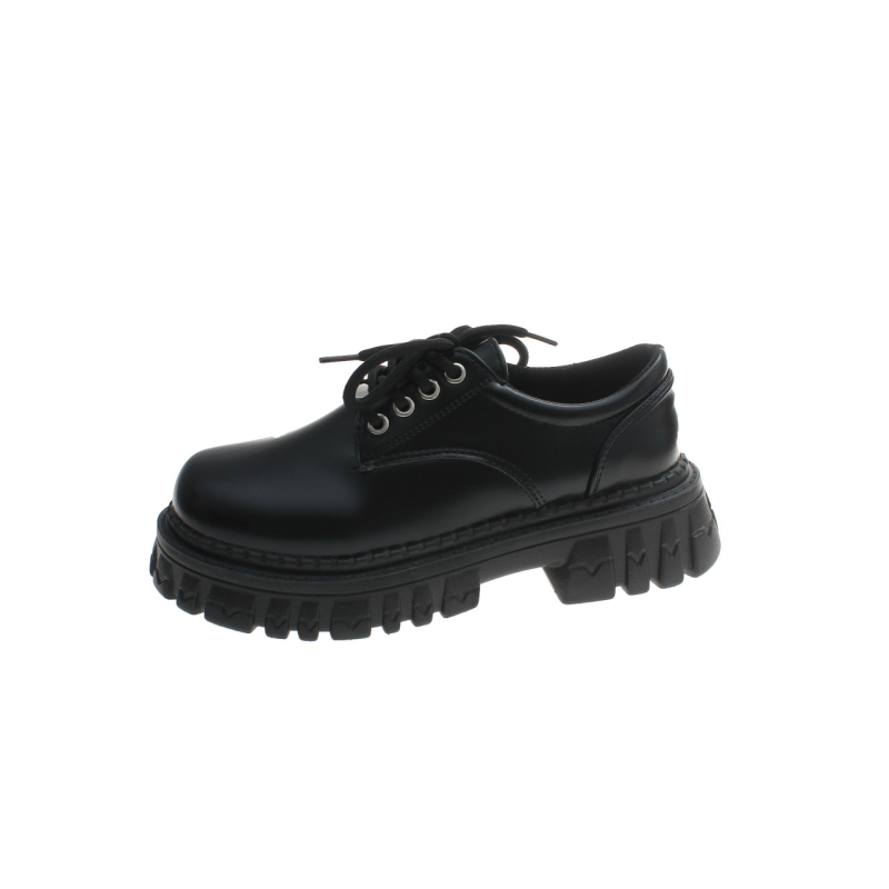 Mary Jane cipele, korejski stil, okrugli nos, PU gornji dio, nizak kroj, srednje debeli pet 3-6 cm