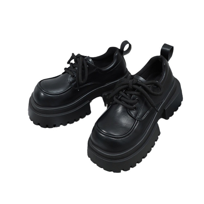 Ženske loafers s okruglim nosom, PU gornji dio, gumena potplat, srednja peta 3–5 cm, vintage Mary Jane stil