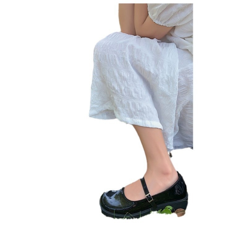 Ženske Mary Jane balerinke, PU gornji dio, kvadratni vrh, niski potplat 1–3 cm, prednje vezanje