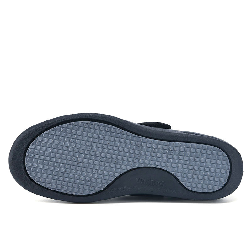 Unisex kožne tenisice s Velcro zatvaračem, gornji dio od drugog sloja goveđe kože, MD đon, zaobljeni vrh, niski potpetica 1–3 cm