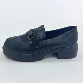 Ženske loafers od Super Fiber gornjeg dijela i mikrovlakna kože, okrugli vrh, niski gornji dio, gumasta potplat, EVA uložak, niski pet 1–3 cm, jesen 2025