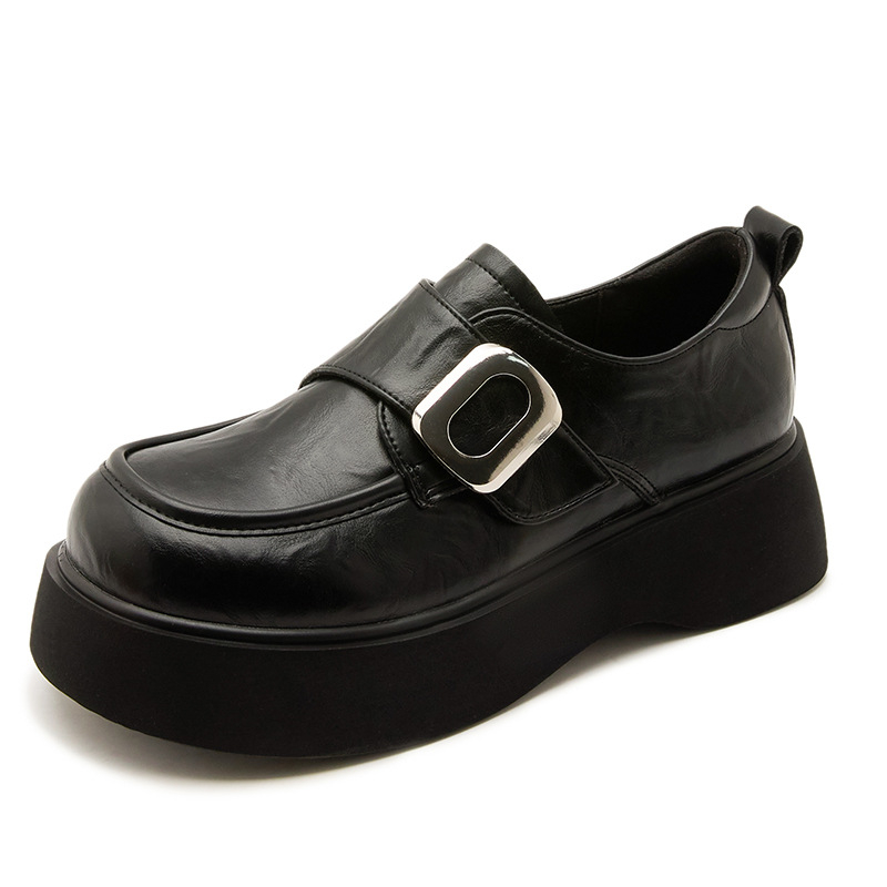 Ženske loaferice s PU gornjim dijelom, okrugli vrh, EVA đon, visina pet 3–6 cm, ležerni stil